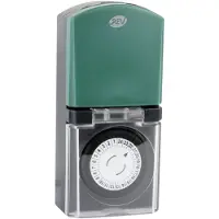 Rev Ritter Zeitschaltuhr mechanisch IP44 schwarz-grün