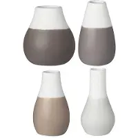 Räder Mini Pastellvasen Grautöne, 4er Set Mehrfarbig 4,5 8 cm