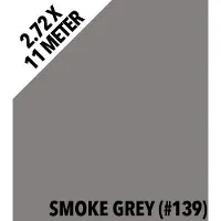 Colorama Papier Hintergrund Rolle 2.72 x 11 m Smoke Grey