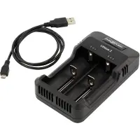 Ansmann Akku Ladegerät mit LED für 1-2 NiMH Akkus & Li-Ion 3,6V/3,7V
