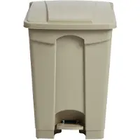 Jantex Küchenpedaleimer Beige 65L