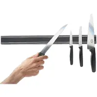 Vogue Messermagnet 60cm, extra starker Magnetstreifen zur sicheren Messeraufbewahrung in der Küche