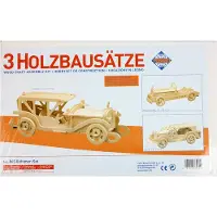 Pebaro Holzbausatz Oldtimer, drei verschiedene Modelle - Varianten möglich