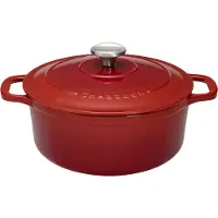 CHASSEUR PUC472858, Auflaufform, Rund, Eisenguss, 8 Person(en), Keramik, Halogen, Gas, Induktion, Terrakotta