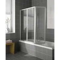Kermi Faltwand Vario 2000 FW3 500x1400mm silber mattglanz Kerolan Perl