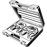 Viega Pressbackenset 693749 42/54 mm, Kunststoff grau, PT2, im Koffer