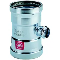 Viega T-Stück PRESTABO 1118XL, 598006 108,0x35x108,0mm, aus unlegiertem Stahl