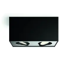Philips WarmGlow LED Box Decken-/Wandspot, 2x, Strahler Oberflächenbeleuchtung, Nicht austauschbare(s) Leuchtmittel, 2 Glühbirne(n), LED, 9 W, 2700 K