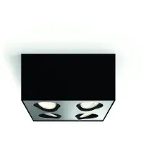 Philips WarmGlow LED Box Decken-/Wandspot, 4x, Strahler Oberflächenbeleuchtung, Nicht austauschbare(s) Leuchtmittel, 4 Glühbirne(n), LED, 18 W, 2700 K