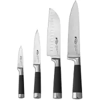 San Ignacio Oak Messerset 4 Einheiten Grau Grau One Size