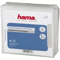 Hama CD-/DVD-Schutzhüllen, PP, 75er-Pack