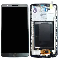LG Original Display für G3 D855 LCD + Rahmen Titanschwarz ACQ87190302