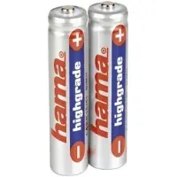 Hama 4007249568014, Wiederaufladbarer Akku, AAA, Nickel-Metallhydrid (NiMH), 1,2 V, 2 Stück(e), 700 mAh