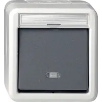 GIRA Giersiepen GIRA 010631 Wippschalter Aus-Wechsel BSF WD AP IP66 Grau
