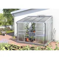 Vitavia Anlehngewächshaus IDA 5200 1,90x2,54 m, Alurahmen alu eloxiert