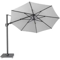 Platinum Ampelschirm Cartagena T2 350 x 350 x 262 cm inkl. Granitplatte Polyester Weiß