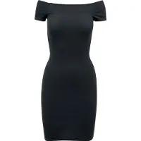Urban Classics Shirtkleid "Damen Ladies Off Shoulder Rib Dress" 1 Stk. tlg.