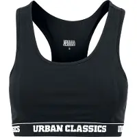 Urban Classics Kurzarmshirt "Damen Ladies Logo Bra" 1
