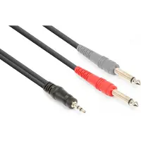 VONYX CX332-3 3,5 mm Klinke - 6,3 mm Klinke 3 m