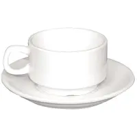 Olympia Whiteware stapelbare Espressotassen 8,5cl (12 Stück)