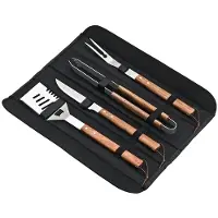 Gastronoble 4-teiliges Déglon Grillset mit verstärkte Nylontransporttasche mit Henkel.