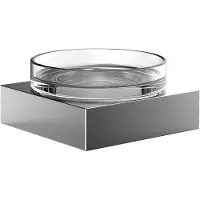 Emco liaison Seifenhalter, Wandmodell, Schale aus Kristallglas, klar, chrom, 183000101