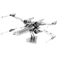 Metal Earth Fascinations MMS257 - Metal Earth 502656 - Star Wars X-Wing, lasergeschnittener 3D-Konstruktionsbausatz, 2 Metallplatinen, ab 14 Jahren