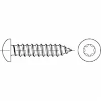 Reyher Blechschraube DIN 7981 LIKO m.Innensechsrund 2,2 x 4,5-C-T6 Stahl galvanisch verzinkt m.Spitze