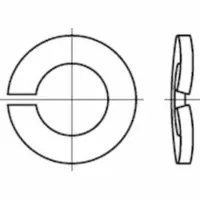 Industrial Quality Supplies DIN 128 Federst. A 12 mech. verzinkt mech Zn K 500 Stk