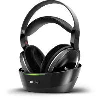 Philips Kabellose TV-Kopfhörer SHD8850/12, Kabellos, 8 - 22500 Hz, Musik, 221 g, Kopfhörer, Schwarz
