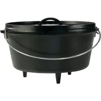 Lodge Camp Dutch Oven mit Deckel L12DCO3, Fassungsvermögen ca. 7,6 L