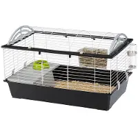 Ferplast Casita 100, Käfig, Rabit, Graubraun, Weiß, Metall, Kunststoff, 960 mm, 570 mm