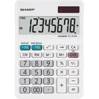 Sharp Tischrechner EL-310 W Weißes Display (Ziffern): 8 solarbetrieben, batteriebetrieben (B x H x T)