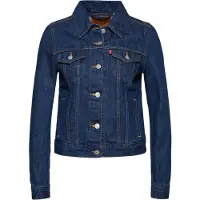 Levi's für Damen. 29945-0036 Original Trucker Jacke Blau (L), Lässig, Baumwolle, Bio-Baumwolle, Nachhaltig