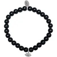 CO88 Collection Stilvolles Damen Schwarz Armband aus der CO88 Kollektion 8CB-17048