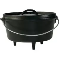 Lodge Camp Dutch Oven L10DCO3 extra tief, inkl. Deckel, 4,7 L