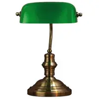 Markslöjd Bankers Stehleucte 42 cm Oxide/Green - , Bankers, Bronze / Altmessing, für Wohnzimmer, Metall, Antik