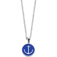 CO88 Collection Silber Blau Damen Anhänger Halskette - CO88 Kollektion 8CN-26050