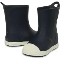 Crocs Kinder marineblaue BUMP IT leichte, rutschfeste Gummistiefel 33,5