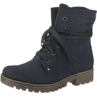 Rieker 78534-14 Schuhe Damen Stiefeletten Boots Warmfutter, Schuhgröße:36, Farbe:Blau