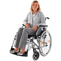 Servoprax Servomobil Rollstuhl Alu light, Sitzbreite 43 - 45 cm, höhenverstellbar, faltbar