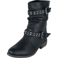 Brandit Boot Damen Ladies Biker Boot schwarz Basics, Rockwear Kunstleder EU38