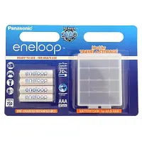Panasonic eneloop Micro Akku BK-4MCCEC4BE Ni-MH 1,2V / 800mAh 4er Blister inkl. Akkubox
