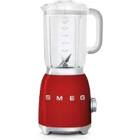 Smeg Mixer BLF01RDEU, 800 W, 0,45 Liter, Metall, Kunststoff, 4 Geschwindigkeiten, rot
