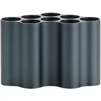 Vitra Nuage Vase Small Steel Blue - , Blau, für Wohnzimmer, Aluminium
