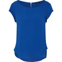ONLY Kurzarmbluse "ONLVIC – feminines Blusenshirt in lockerer Form" Materialmix, regular fit