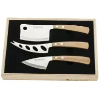 Legnoart Lattevivo Käsemesser-set 3-teilig Helles Holz