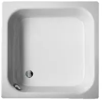 Bette BetteDelta Rechteck-Duschwanne, 800x800x280mm, 5810-001, Farbe: Pergamon