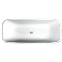 Hoesch SingleBath Uno Ovalbadewanne 1766 x 750 mm weiß - 3687.010