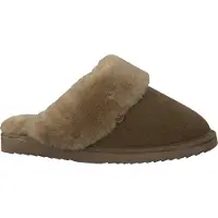 Warmbat Flurry Pantoffels Open - Taupe - Maat 40